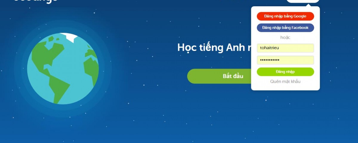 Học tiếng anh miễn phí với Duolingo