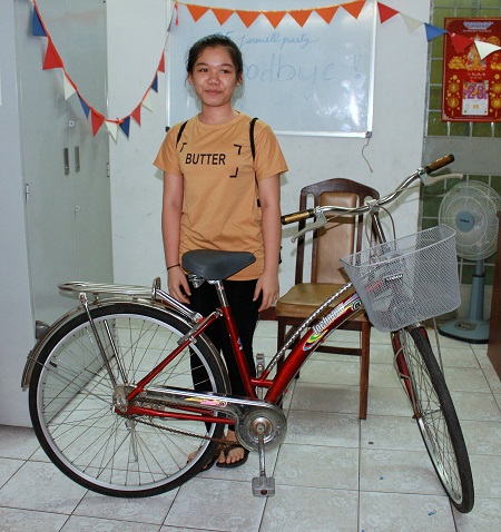 Donating Bicycles, sending loves as well as supporting children on the way to school